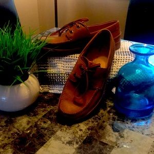 Men,s Clark’s active air shoes size 10 Light brown